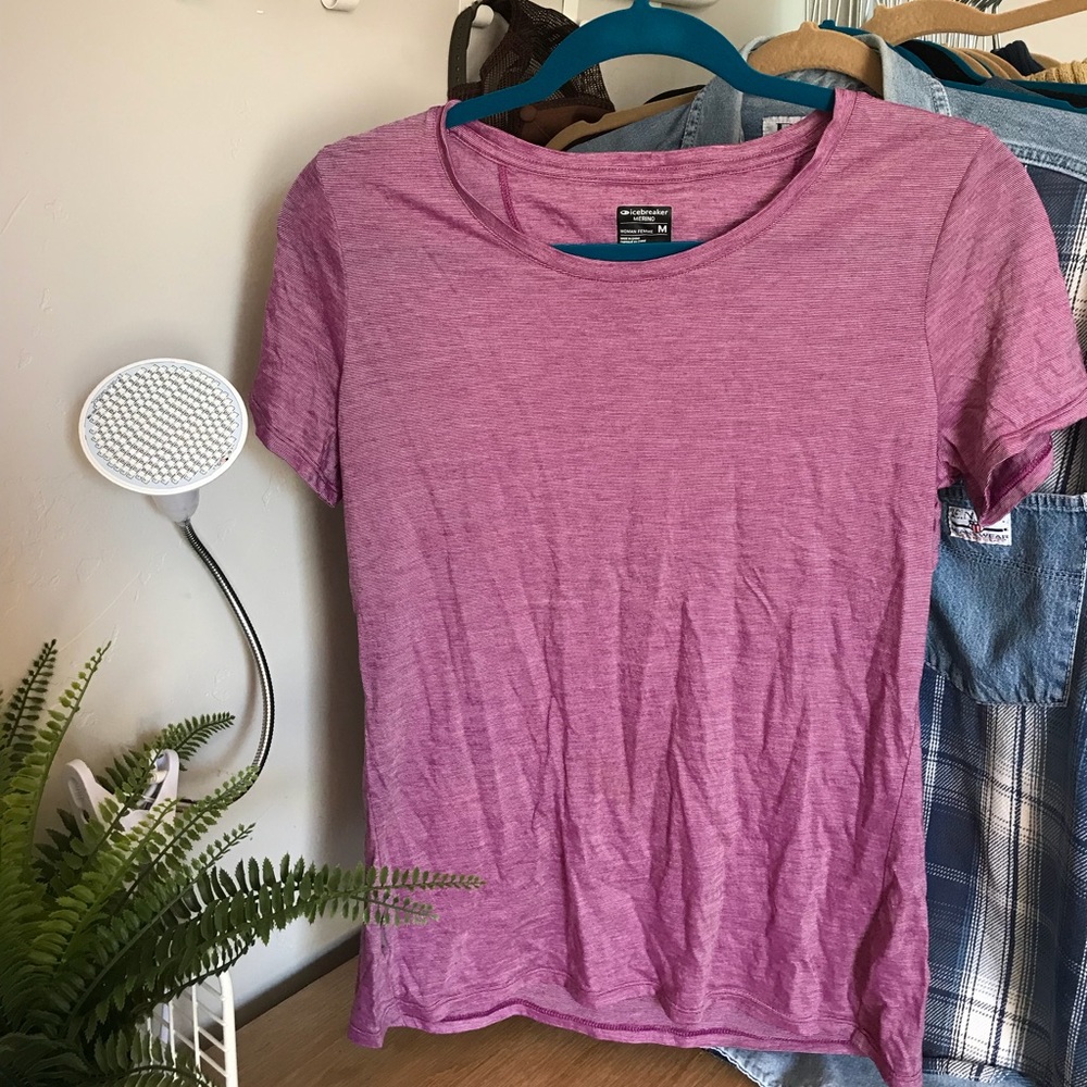 Breathable Exercise Top -Purple - M